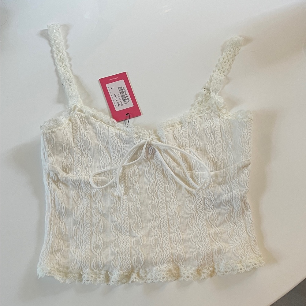Edikted White Lace Camisole